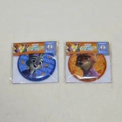 ズートピア2 缶ミラー 2個セット ハッピーくじI賞