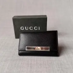 Guy Laroche ギ・ラロッシュ 6連キーケース ブラック レザー - メルカリ
