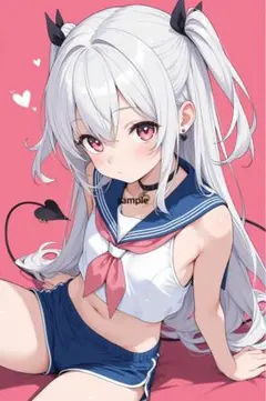 m558 AIイラスト　かわいい　A4ポスター