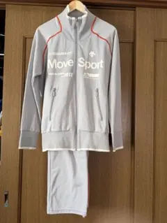 DESCENTE Move Sport ジャージ上下セット Lサイズ　グレーのサムネイル