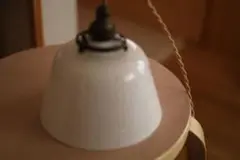 辻和美　ガラスランプシェード こゆき(電源コード付き)