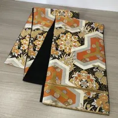 袋帯 六通柄 金糸 華文柄 着物帯