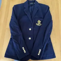 LAUREN RALPH LAUREN ジャガード ブレザー ネイビー 紺