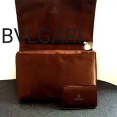 値下げ未使用ブルガリノベルティ財布ポーチバッグミラー付レア