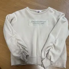 値下げ♡ピンクラテベージュ トレーナー XS