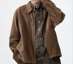 GU コーデュロイジップアップシャツジャケット Sサイズ