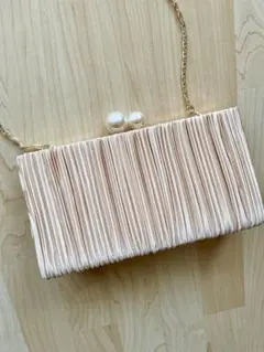 SHIPS　サテンプリーツバッグ