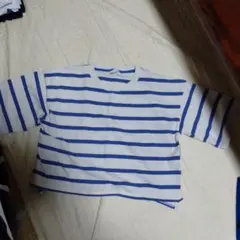 Niko and... ボーダーカットソー ショート丈