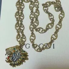 GUCCI ラジャ タイガーヘッド ネックレス グッチ ゴールド GUCCI ラジャ タイガーヘッド ネックレス グッチ ゴールド - メルカリ