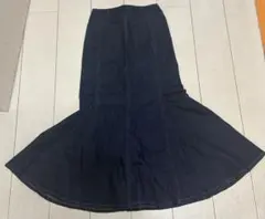ステッチマーメイドロングスカート　GU デニムマーメイドスカート