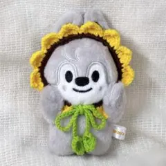 skzoo ウルフチャン　10cmぬい服　ぬい活　ベッドドレス　ひまわり　向日葵