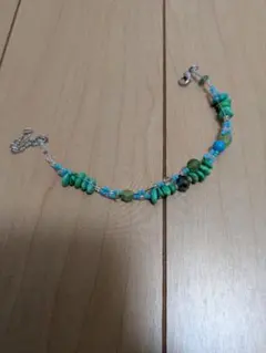 新品　未使用　ターコイズ ビーズ ブレスレット