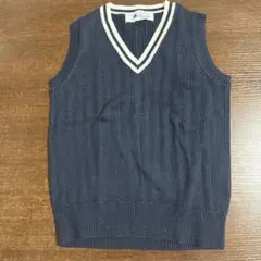 Dressage ネイビー Vネック セーター 110