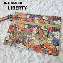 【INTERMODE LIBERTY】リバティ柄 ラミネートポーチ
