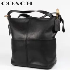 美品✨オールドコーチ ショルダーバッグ レザー ブラック 90s