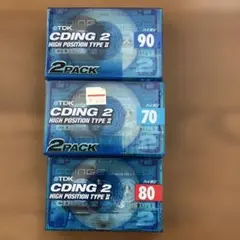 TDK CDing 2 カセットテープ 2パック 3種セット