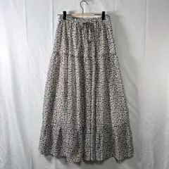 LOWRYS FARM ヒョウガラティアードスカート　フリーサイズ