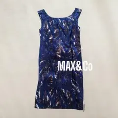 MAX&Co　マックスアンドコー　ネイビー　ノースリーブワンピース（サイズ38）のサムネイル