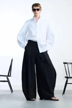 sacai Treated Nylon Twill Pantsブラック サイズ0のサムネイル