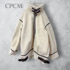 【CPCM】　フェイクムートンフライトボアジャケット　ブルゾン　ライダース