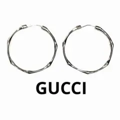 美品 GUCCI グッチ バンブー フープ ピアス ラージサイズのサムネイル