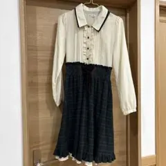 axes femme チェック柄ワンピース