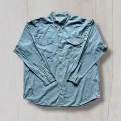 00s XL Columbia PFG フィッシングシャツ　ブルー　アウトドア