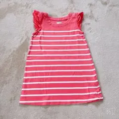 ワンピース ベビーギャップ ボーダー ピンク 80センチ ベビー キッズ  夏