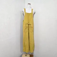 チャオパニックティピー サロペット（S）マスタード系 麻混リネン