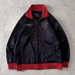 90s FUBU トラックジャケット 刺繍ロゴ 赤黒 ヒップホップ ストリートのサムネイル