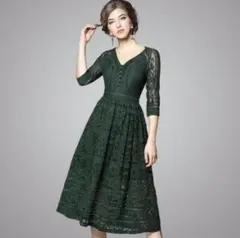 美品 レースワンピース 結婚式 二次会【元値8900円程】