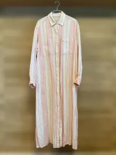 ★値下★23区　ストライプ ロングシャツワンピースのサムネイル