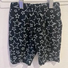 BABYDOLL ハーフパンツ 星柄 100 黒 綿 保育園 遊び着 お出かけ