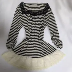 axes femme フェアリーコア　森ガール　カットソー レース　Мのサムネイル