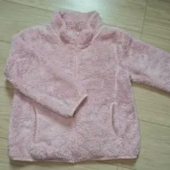 ユニクロ　フリースジャケット ピンク 110