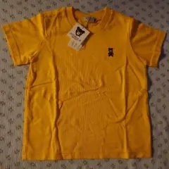 MIKI HOUSE DOUBLE.B イエロー Tシャツ クマ刺繍 兄弟
