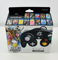 美品 ゲームキューブ コントローラー スマブラGCコン ブラック 純正品