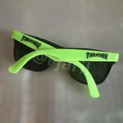 匿名配送 THRASHER スラッシャー サングラス グリーンのサムネイル