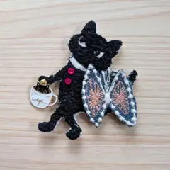 c37　 ミナペルホネン　アクセサリーブローチ　ハンドメイド