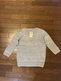 グレー クルーネックセーター レディース Sサイズ フレンチリネン　無印良品