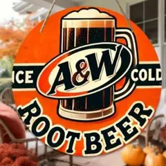 A&W ルートビア エンダー Root Beer 木製看板 アメリカン雑貨