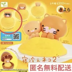 寝冷えネコ2 きよニャ ガチャ フィギュア サングラス 新品 オムライス きよら