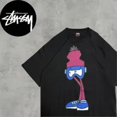 【即発送】00s STUSSY ステューシー 半袖Tシャツ ブラック コラボXL