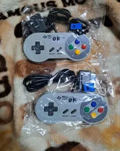 スーパーファミコン　コントローラー×2