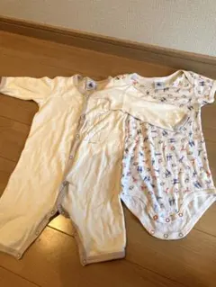 プチバトー　ロンパース2点セット　74センチ　 PETIT BATEAU