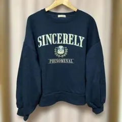 婦人　大きいサイズ　LL 裏起毛　トレーナー