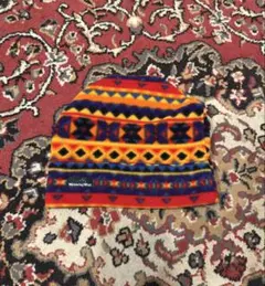 USA製 Wyoming's Wear 幾何学模様 ニット帽 POLARTEC