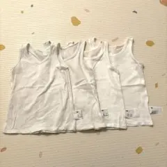ユニクロ　コットンメッシュタンクトップ　90 4枚セット