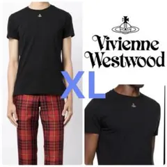 VivienneWestwood 刺繍ロゴ オーガニックコットンTシャツ 黒 M - メルカリ
