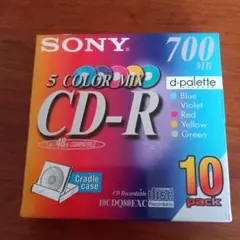 SONY CD-R 700MB 5色ミックス 10枚パック